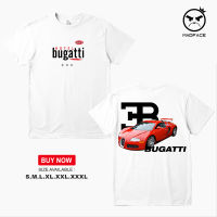 BUGATTI Mens เสื้อยืดพิมพ์ลายโลโก้ผ้าฝ้าย 100% (แขนสั้น) ดีไซน์ดั้งเดิมขนาดผู้ชายไซส์ s-3xl