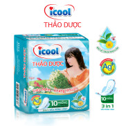 Icool green herbal cleaning tape 10 PCs, 24cm day BVS, with wing
