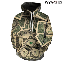 New Spring And Fall 3D Printed Sweatshirts USD Men Women Children Fashion Hoodies Long Sleeve Streetwear Cool Boy Girl Kids Coattrend