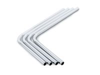 Bitspower Pre-bent 90-Degree Brass Hard Tubing OD14MM Silver - Length 220x300MM