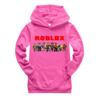 Ro-Bloxs ชายเสื้อแขนยาว Hoodies ใหม่รูปแบบเกมเด็ก Hoodie พ็อกเก็ตเสื้อกันหนาว K909เด็กเสื้อผ้าฤดูใบไม้ผลิฤดูใบไม้ร่วงเสื้อกันหนาวพูลโอเวอร์ลำลอง