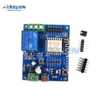 โมดูลรีเลย์ Wi-Fi ไร้สาย Esp8266 Dc 5V-80V Esp-12f การพัฒนา Wifi บอร์ดสำหรับ Arduino 12V 24V 36V 48V 72V