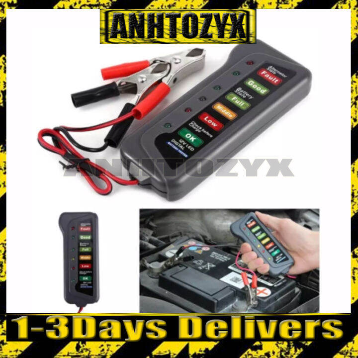 12V Car Battery & Alternator Tester Test Battery Condition