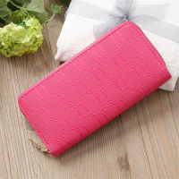 Long Women Wallets Solid Color Fashion Print Zipper Coin Purses Female New Style Card Holder Clutch Mobile Phone Bag Money Clip