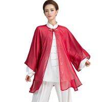 7 Colors Chiffon Veil With Hot Fix Rhinestone For Tai Chi Suit Taiji Uniform Wushu Veil Kungfu Clothes For Women