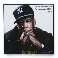 Jay Z #1 เจย์ซี Rapper แร็ปเปอร์ Hip hop ฮิปฮอป นักร้อง รูปภาพ​ติด​ผนัง​ pop art กรอบรูป คำคม แต่งบ้าน ของขวัญ รูปภาพ