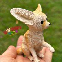 Monkey Toys - โมเดลสัตว์ Fennec Fox หมาจิ้งจอก เฟนเนคฟ็อกซ์ สีทอง ขนาด 9.00 CM (จากหาดใหญ่)