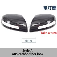 FOR Honda Civic 10Th 2012 2013 2015 ABS Carbon Print ABS Black Car Body SIDE DOOR REARVIEW MIRROR COVER STICKER TRIM Car-Styling