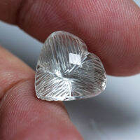 9.00 ct ไวท์ โทแพส แกะสลักหัวใจ (White Topaz Heart Carving)