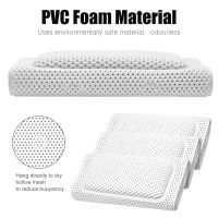 เสื่อ PVC กันลื่นสำหรับอ่างอาบน้ำในห้องน้ำแผ่นโฟมระบายอากาศแผ่นรองอาบน้ำ3D ตาข่ายพร้อมหมอนเต็มรูปแบบหมอนรองอ่างอาบน้ำสปากันลื่นแผ่นรองที่นอน