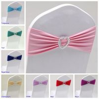 Wedding Decoration Chair Sash Spandex Lycra Bow Stretch Band For Birthday Party Dinner Hotel Banquet Luxury Romance Design Nice