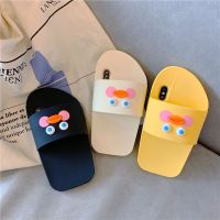 เคสโทรศัพท์ซิลิโคน Cartoon simulation duck slippers shoes silicone Phone Case For iphone 12 mini 11 pro max SE20 7 8 Plus XS MAX X XR 3D Cute cover