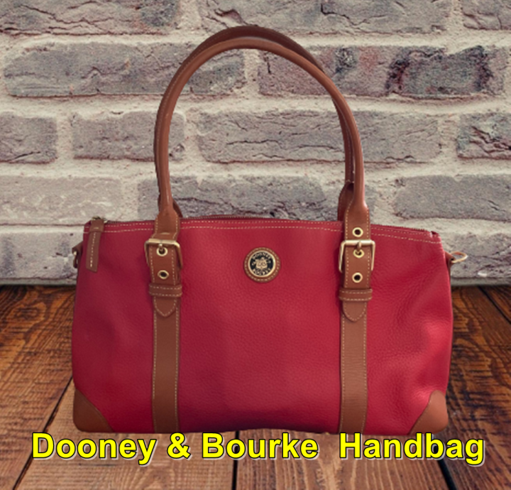 Dooney & Bourke Handbag กระเป๋าทรงทำงาน สีแดงสด มือสองสภาพ 95% ขนาด 14 ...