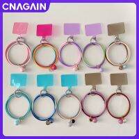 CNAGAIN เคสโทรศัพท์มือถือแหวนนุ่มทรงกลมของแท้อุปกรณ์เสริมทรงกลมสายคล้องข้อมือเชือกคล้องมือซิลิโคนสายคล้องมือถือกันตกโทรศัพท์มือถือ