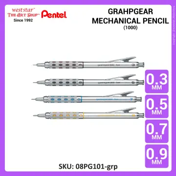 Japan Pentel Graphgear PG1000 0.3~0.9mm Drafting Mechanical Metal