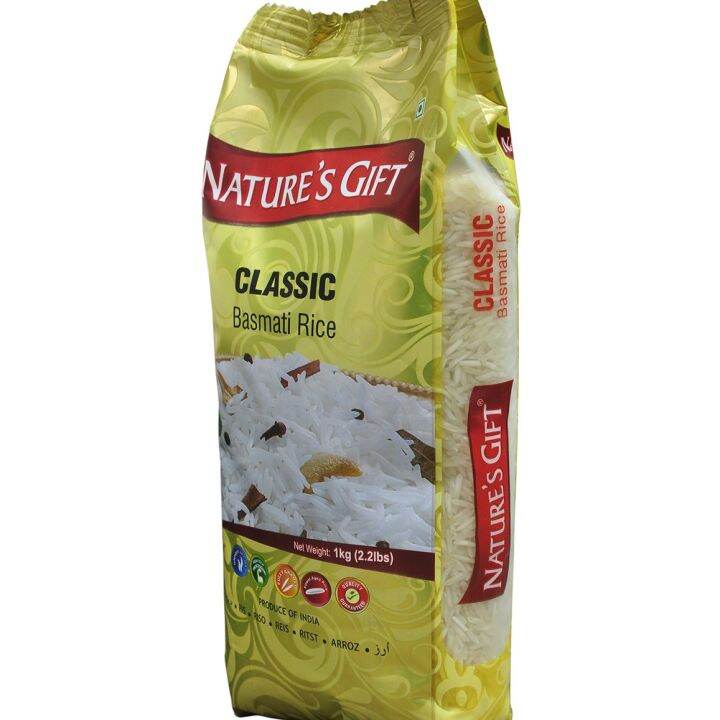 Nature's Gift Classic Basmati Rice 1kg ข้าวบาสมาตี Rice ข้าวบาสมาติ มี