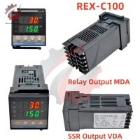 ตัวควบคุมอุณหภูมิรีเลย์ SSR C100เอาท์พุตชนิดเร็กซ์แบบสากล /K REX-C100ดิจิตอล PID อัจฉริยะ100-240V AC