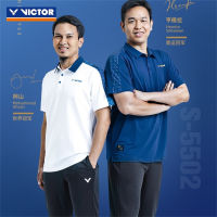 ชุดแบดมินตัน Victor ใหม่6512ชุดกีฬาผู้ชายผู้หญิงแห้งเร็วและระบายอากาศได้ดี2023