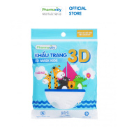 Khẩu trang 3D trẻ em Pharmacity Gói 5 cái