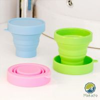 Makayo แก้วน้ำพับได้, แก้วน้ำซิลิโคน ถ้วยยืดไสลด์ silicone folding cup มีสินค้าพร้อมส่ง