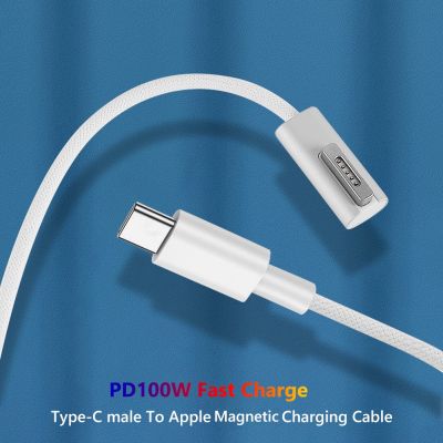 Chaunceybi Type C to Magsafe 1/2 Cable Cord USB 100W MacBook Air/Pro Fast Charging Converter