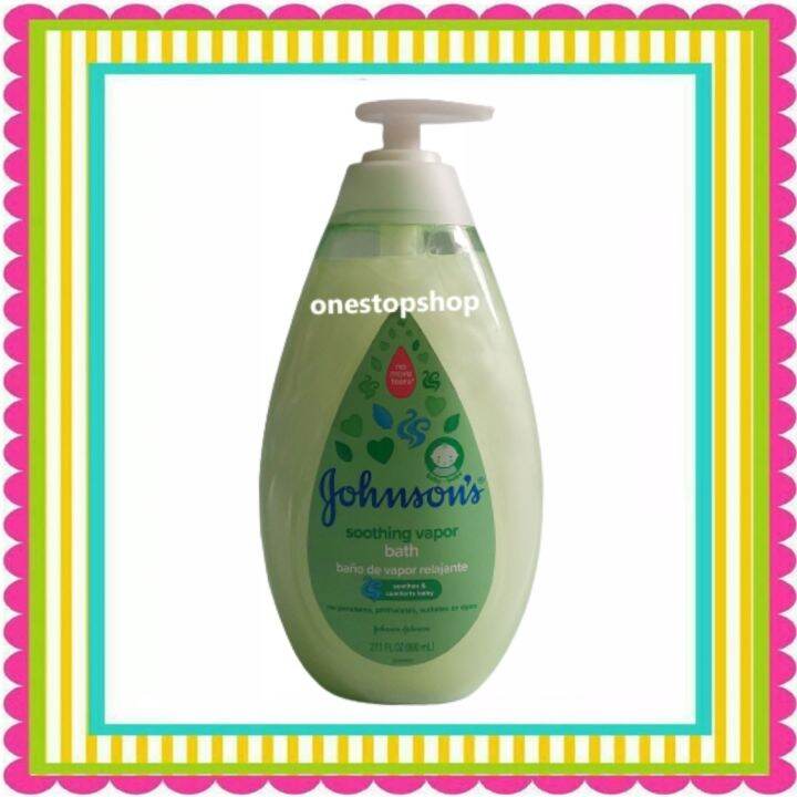 Johnson's Soothing Vapor Bath 800mL Lazada PH