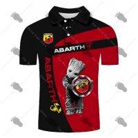 ABARTH logo 3D digital printing T-shirt POLO oversized short-sleeved high-quality Harajuku sportswear racing casual top