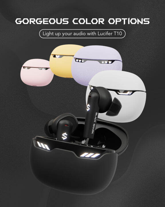 Black Shark Lucifer T10 TWS Bluetooth Earphons Wireless Bluetooth 5.1 ...