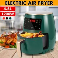 4.5L Air Fryer Oil free Health Fryer Cooker 1200W Home Multifunction Smart Touch LCD Deep Airfryer Pizza Fryer for French fries