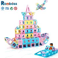 1Set Classic Magnetic Tiles Toys Constructor Macaron Color Building Blocks Educational Toys For Children Boys Girls Kids Gifts