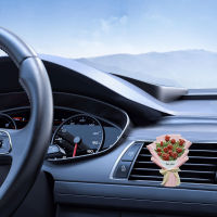【cw】Fragrance Diffuser Car Vent Clip With 2 Fragrance Tablets Car Vent Clip Aromatpy Ornament Improve Environment Dry Flower