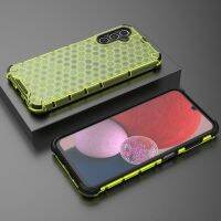 เคสโปร่งใสสำหรับ Samsung Galaxy A54 A04S A04E A14 5กรัมฝาหลังพลาสติกรูปทรงรังผึ้งเคสโทรศัพท์