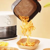 For Oil-proof Fryer Paper Pizza Air Without Disposable Manga Grill Baking 20cm Trays Airfryer Square Fryers Plate Oil Air Paper