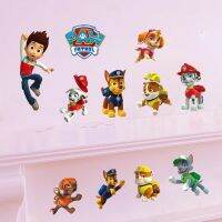 Paw Patrol สติกเกอร์หุ่นอนิเมะ Chase สติ๊กเกอร์ติดผนังสำหรับเด็กอนุบาล,อุปกรณ์ตกแต่งวอลเปเปอร์ PVC DIY สติกเกอร์สำหรับเด็กผู้หญิงเด็กผู้ชาย