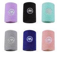 ﹉▬◙ 2Pcs Wrist Sweatband Tennis Sport Wristband Volleyball Gym Wrist Brace Support Sweat Band Towel Bracelet Protector Standard