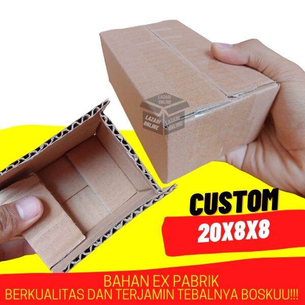 Kardus 20x8x8 10pcs Box Kotak Packing Pack Kardus Packing Kecil Kardus Murah Lazada Indonesia