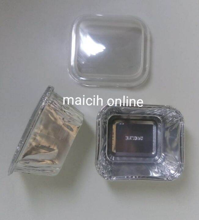 Cup Aluminium Foil BX0350 (1 Set + Tutup) Lazada Indonesia
