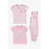 ชุดนอนเด็กผู้หญิง Mothercare cat pyjamas - 2 pack ZA768