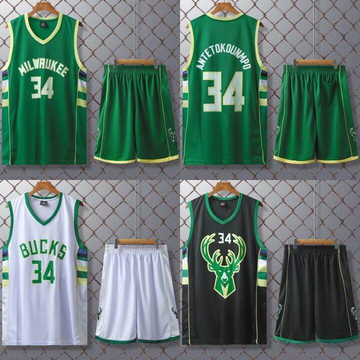 nba-jersey-milwaukee-bucks-no-34-giannis-antetokounmpo-basketball-clothes