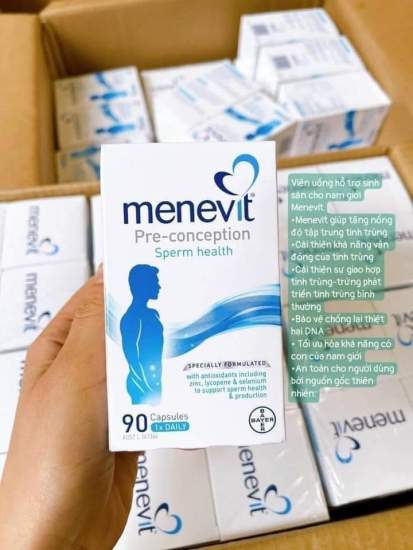 Menevit 90 viên giúp cải thiện và nâng cao chất lượng tinh trùng - ảnh sản phẩm 8