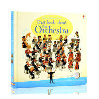 Original and genuine Usborne first book about the orchestral orchestra music hardcover paperboard Book Young enlightenment picture book phonation Book Listening phonation book