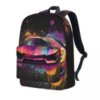 ☂  Luxury Car Grafitti Psychadelic Outdoor Backpacks Student Colorful Large School Kawaii Rucksack