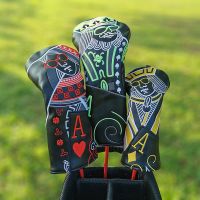 Exquisite Embroidery Golf Woods Headcovers Covers For Driver Fairway Putter Clubs Set Heads PU Unisex Simple Golf Head Cover