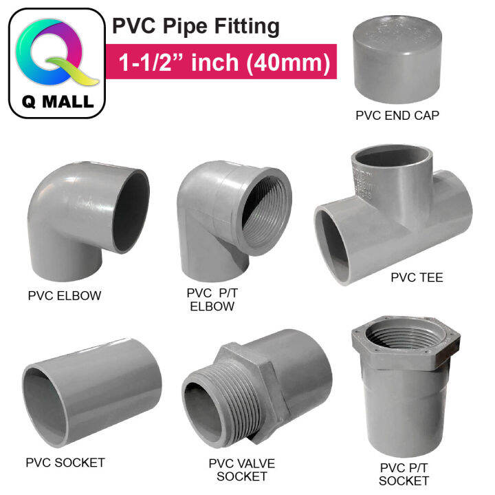 PLUMBING PVC FITTING 1/2 3/4 1 Penyambung Paip PVC HITAM, 42% OFF