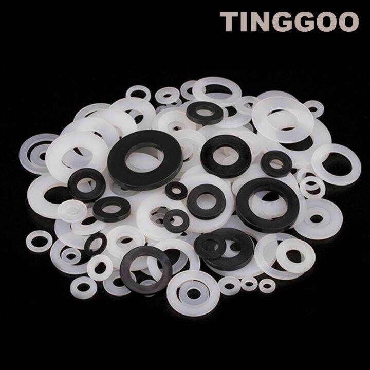 cw-100pcs-m2-m2-5-m3-m4-m5-m6-m8-m10-m12-white-black-plastic-nylon-flat-washer-plain-spacer-insulation-gasket-shim-insulating-ring