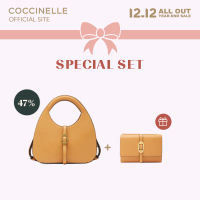 [SET] COCCINELLE COSIMA Handbag 580101 กระเป๋าถือผู้หญิง +  COCCINELLE COSIMA Wallet 116601 กระเป๋าสตางค์ผู้หญิง