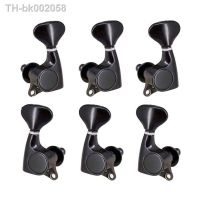 ﹉ 6PCS/Set 3R3L Black Electric Acoustic Guitar Strings Button Tuning Pegs Keys Tuners Parts