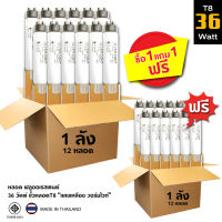 (12 แถม 12 หลอด) ไฟประดับตกแต่ง หลอดไฟ ตกแต่ง แสงสีเขียว สีส้ม 36 W ราคาถูก หลอดไฟงานวัด หลอดนีออนสี ฟลูออเรสเซนต์ (Fluorescent)