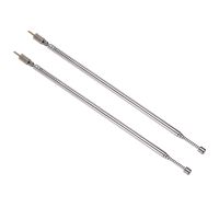 6 Pair 62.5cm 24.6 inch 4 Section Telescopic Stainless Steel AM FM Radio Universal Antenna