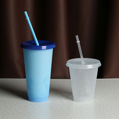5PCS Plastic Tumbler With Lid And Straw Reusable Straw Cup Cold Water Cup For Party Coffee Cup Mug Christmas Gifts Hot Sale